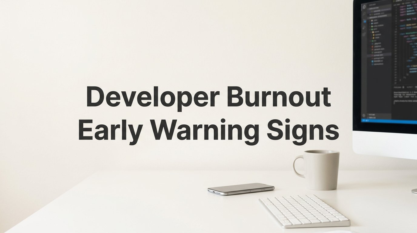 Developer Burnout Early Warning Signs: What to Watch Before It's Too Late