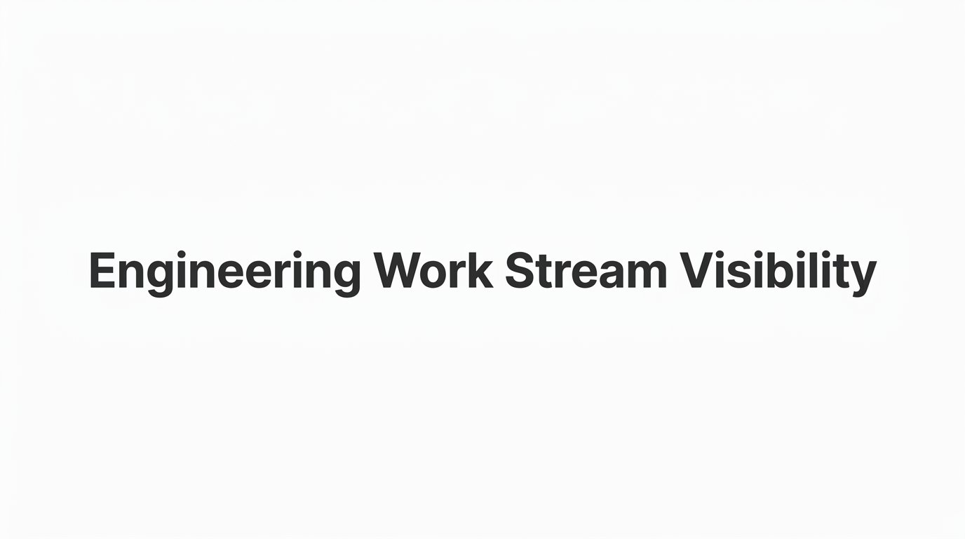 Engineering Work Stream Visibility: What It Is and Why Startup Teams Can't Afford to Ignore It
