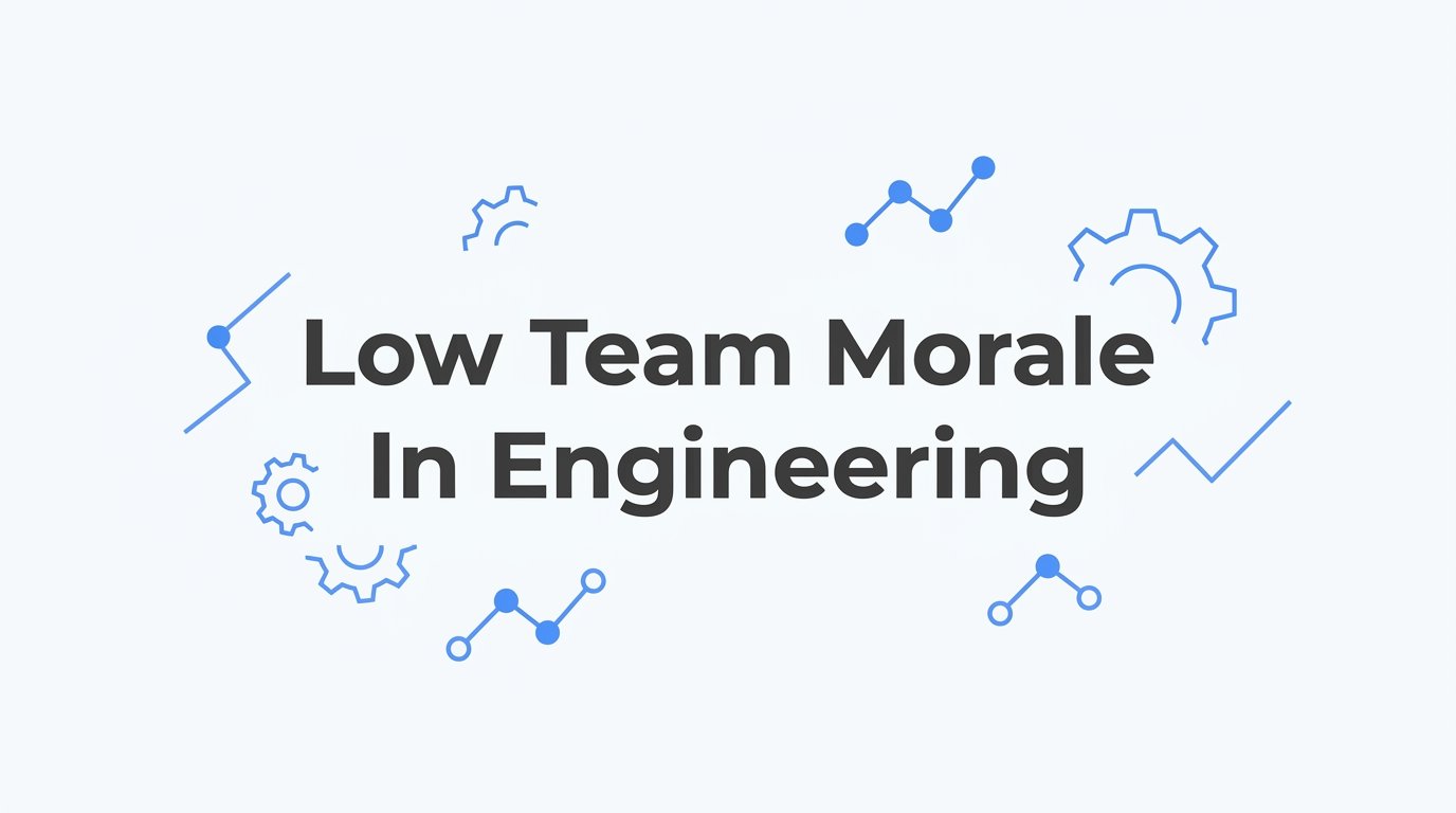 Low Team Morale in Engineering: How to Recognize It, Understand It, and Fix It
