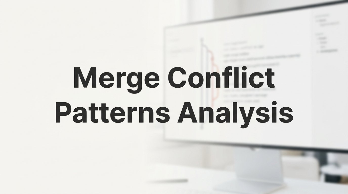 Merge Conflict Patterns Analysis: What Your Codebase Is Trying to Tell You
