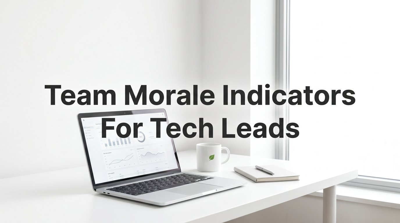 Team Morale Indicators for Tech Leads: What the Data Is Actually Telling You