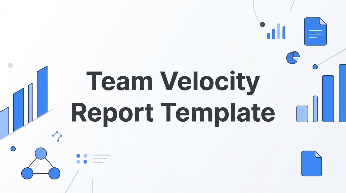 How to Build a Team Velocity Report Template Your Leadership Will Actually Read